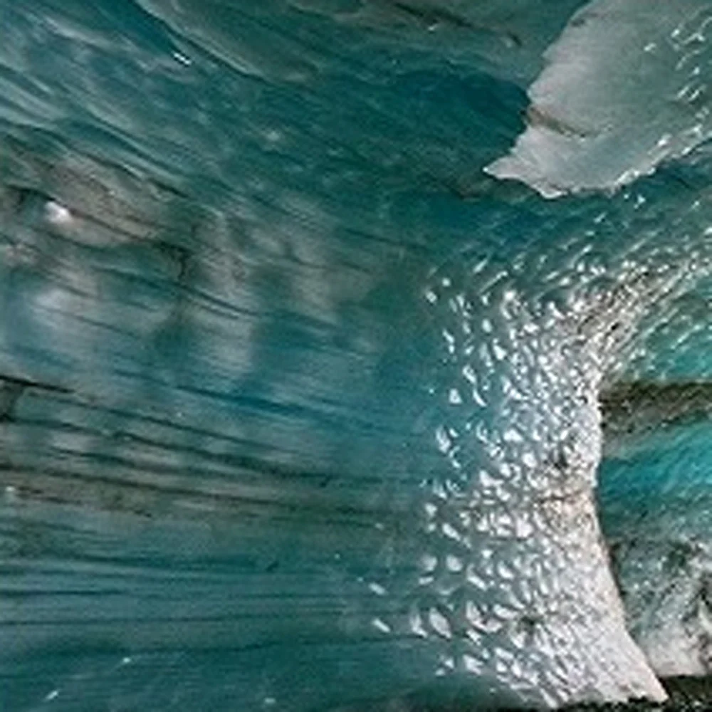 24" Multicolor Canvas 3 Horizontal Panels Ice Cave Photo By Homeroots - Image 5