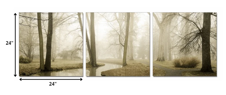 24" Multicolor Canvas 3 Panels Photo By Homeroots - 284011 - Image 2