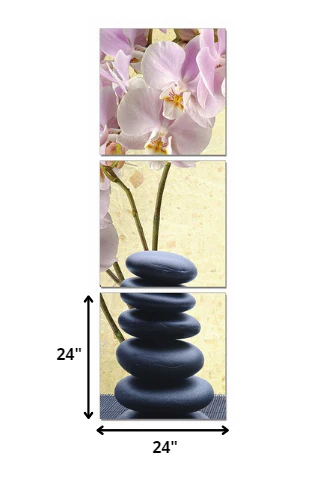 24" Multicolor Canvas Vertical 3 Panels Photo By Homeroots - Image 2