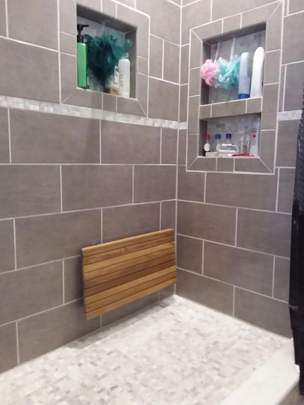 24" Premium Wall Mount Teak Shower Bench By Homeroots - Image 4