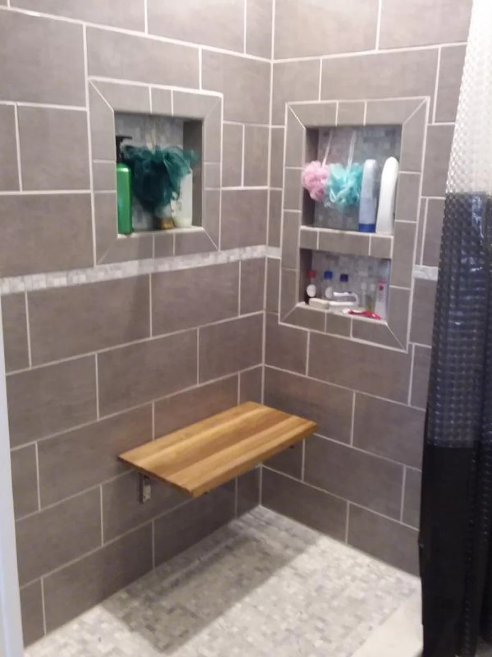 24" Premium Wall Mount Teak Shower Bench By Homeroots - Image 5