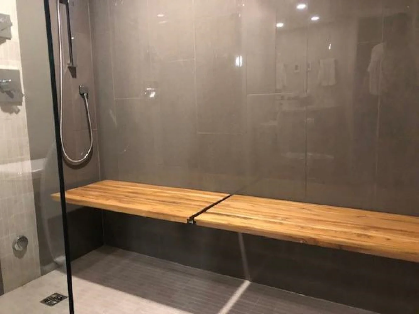 24" Premium Wall Mount Teak Shower Bench By Homeroots - Image 6