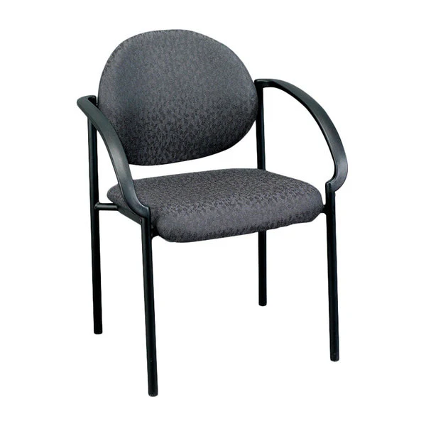 24" Set of 2 Bright Navy Fabric Guest Arm Chairs By Homeroots - Image 7