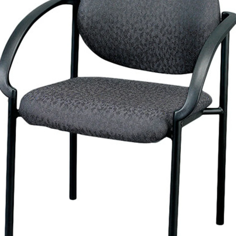24" Set of 2 Bright Navy Fabric Guest Arm Chairs By Homeroots - Image 8