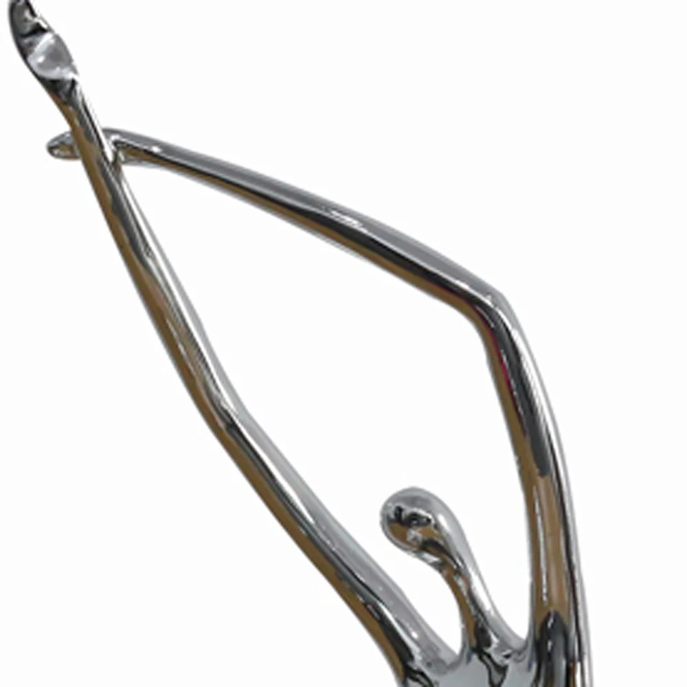 24" Silver Polyresin Sculpture By Homeroots - Image 4
