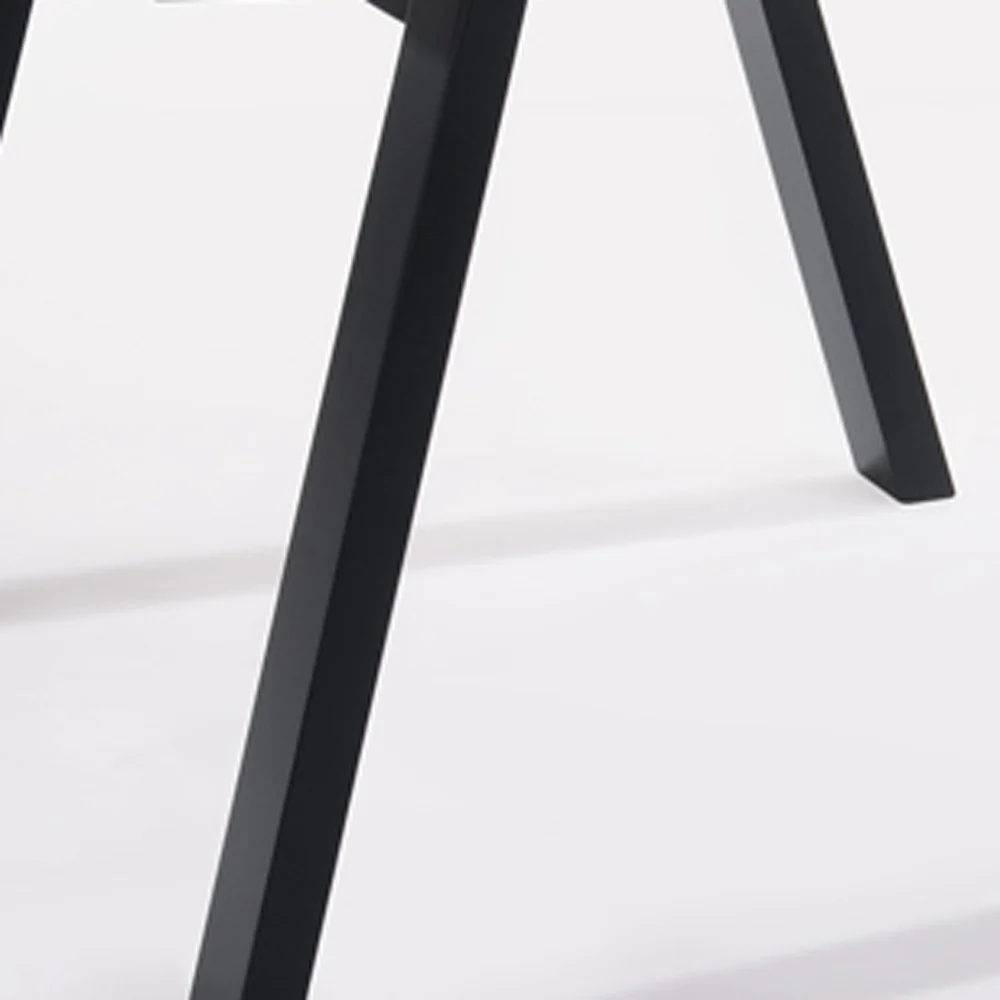 24' Walnut Wood and Black Metal End Table By Homeroots - Image 5