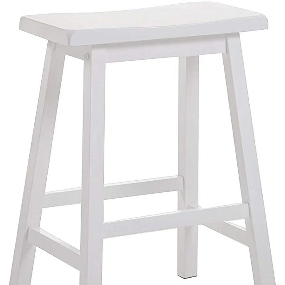 24' White Counter Height Stool (Set Of 2) By Homeroots - Image 4