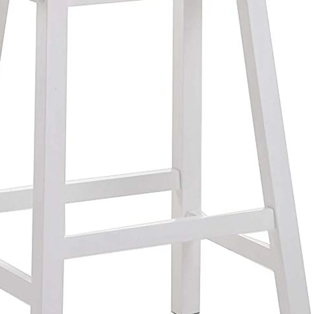 24' White Counter Height Stool (Set Of 2) By Homeroots - Image 5