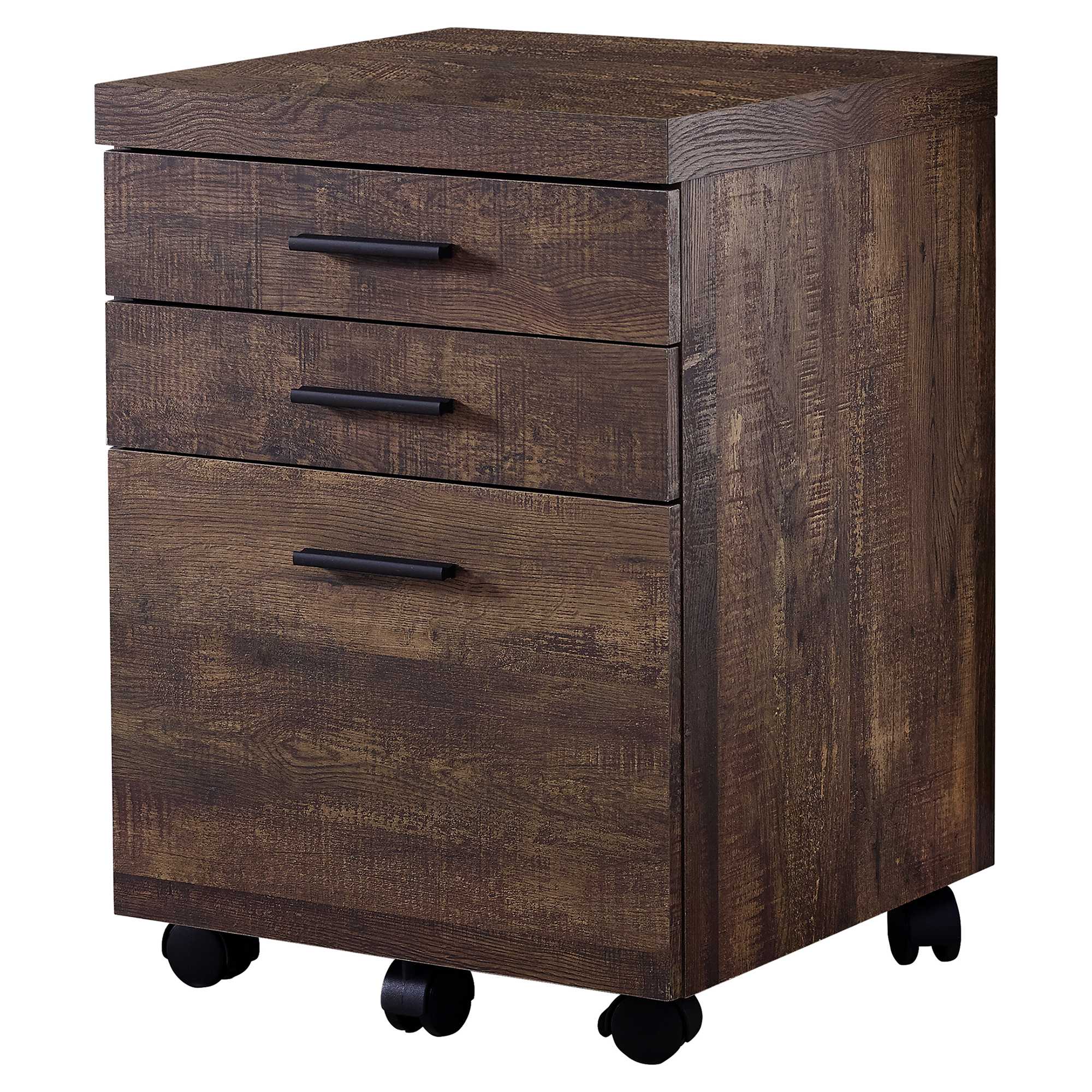 25.25" Particle Board and MDF Filing Cabinet with 3 Drawers By Homeroots - Image 2