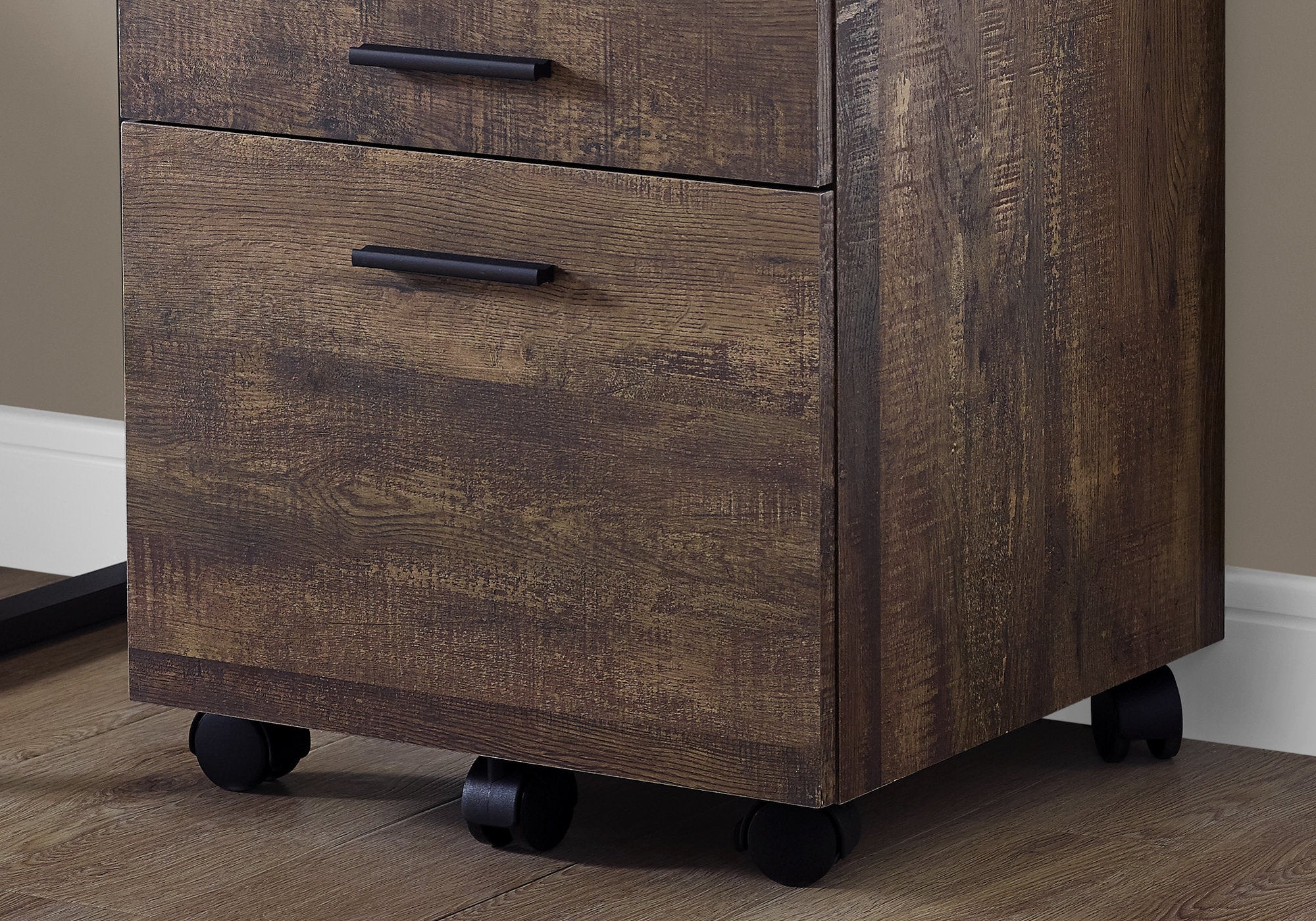 25.25" Particle Board and MDF Filing Cabinet with 3 Drawers By Homeroots - Image 3