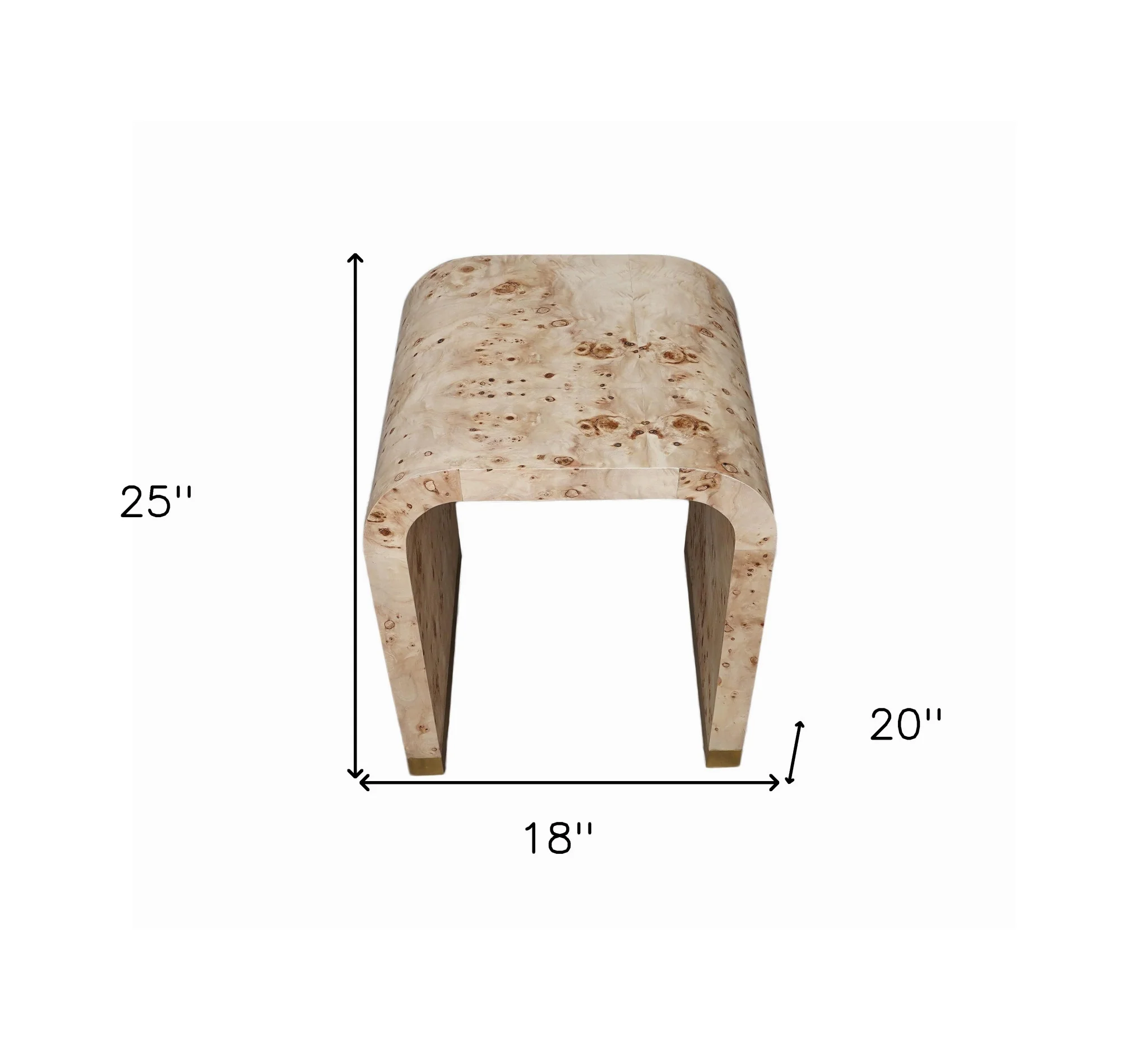 25" Beige Solid Wood Rectangular End Table By Homeroots - Image 9