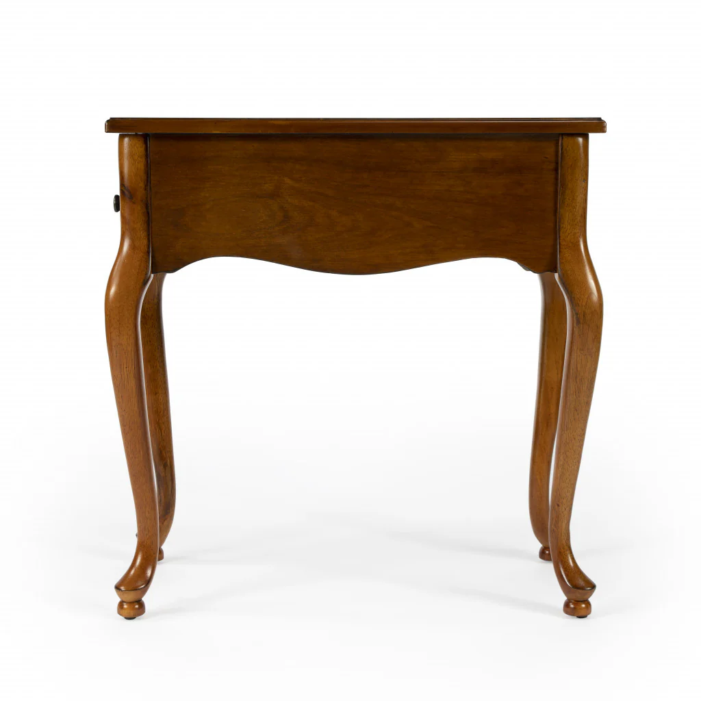 25" Brown Solid And Manufactured Wood Rectangular End Table With Drawer By Homeroots - Image 6
