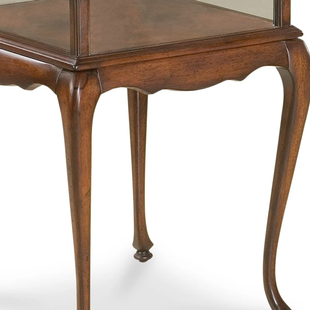25" Dark Brown Glass Rectangular End Table By Homeroots - Image 3