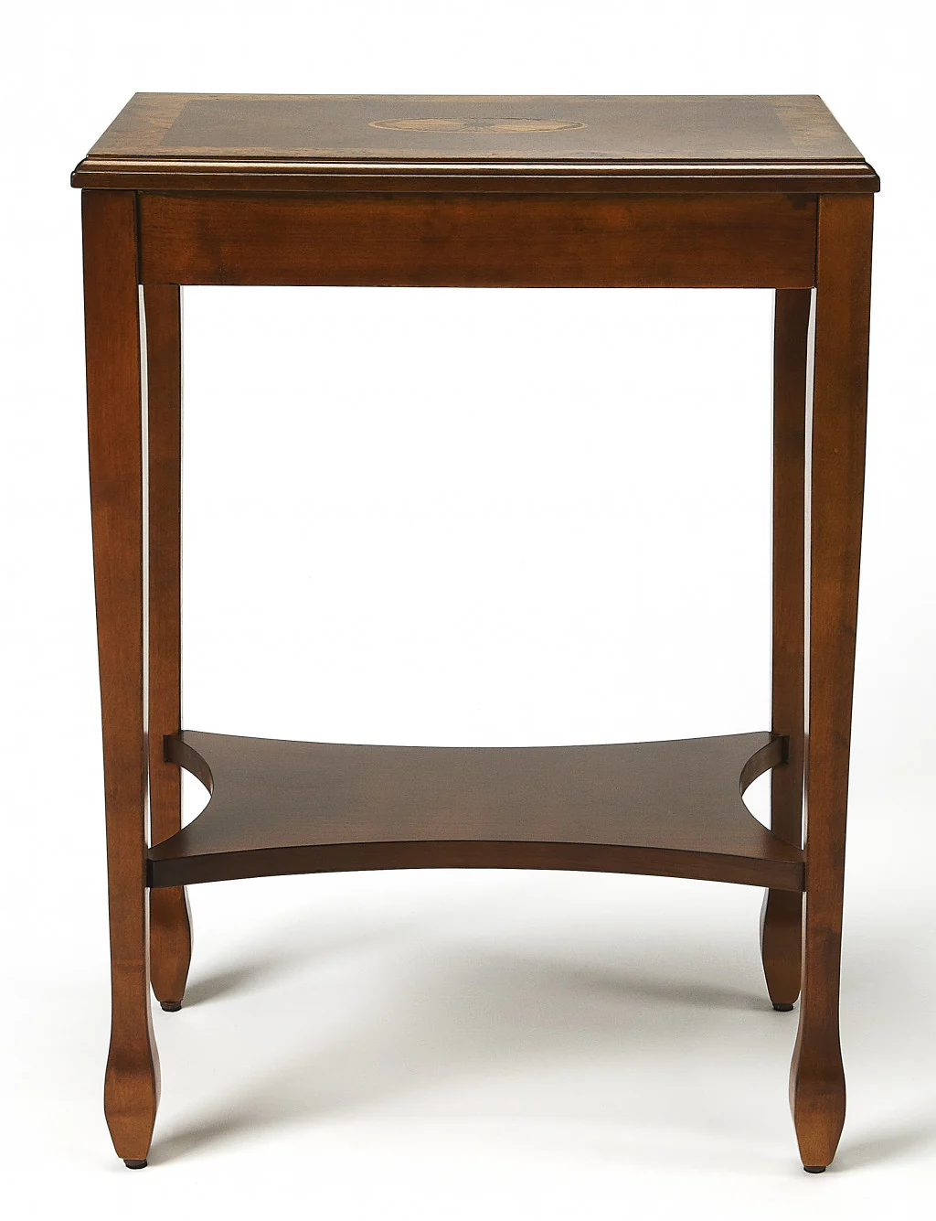 25" Medium Brown Manufactured Wood Rectangular End Table With Shelf By Homeroots - Image 3