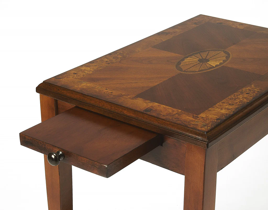 25" Medium Brown Manufactured Wood Rectangular End Table With Shelf By Homeroots - Image 6