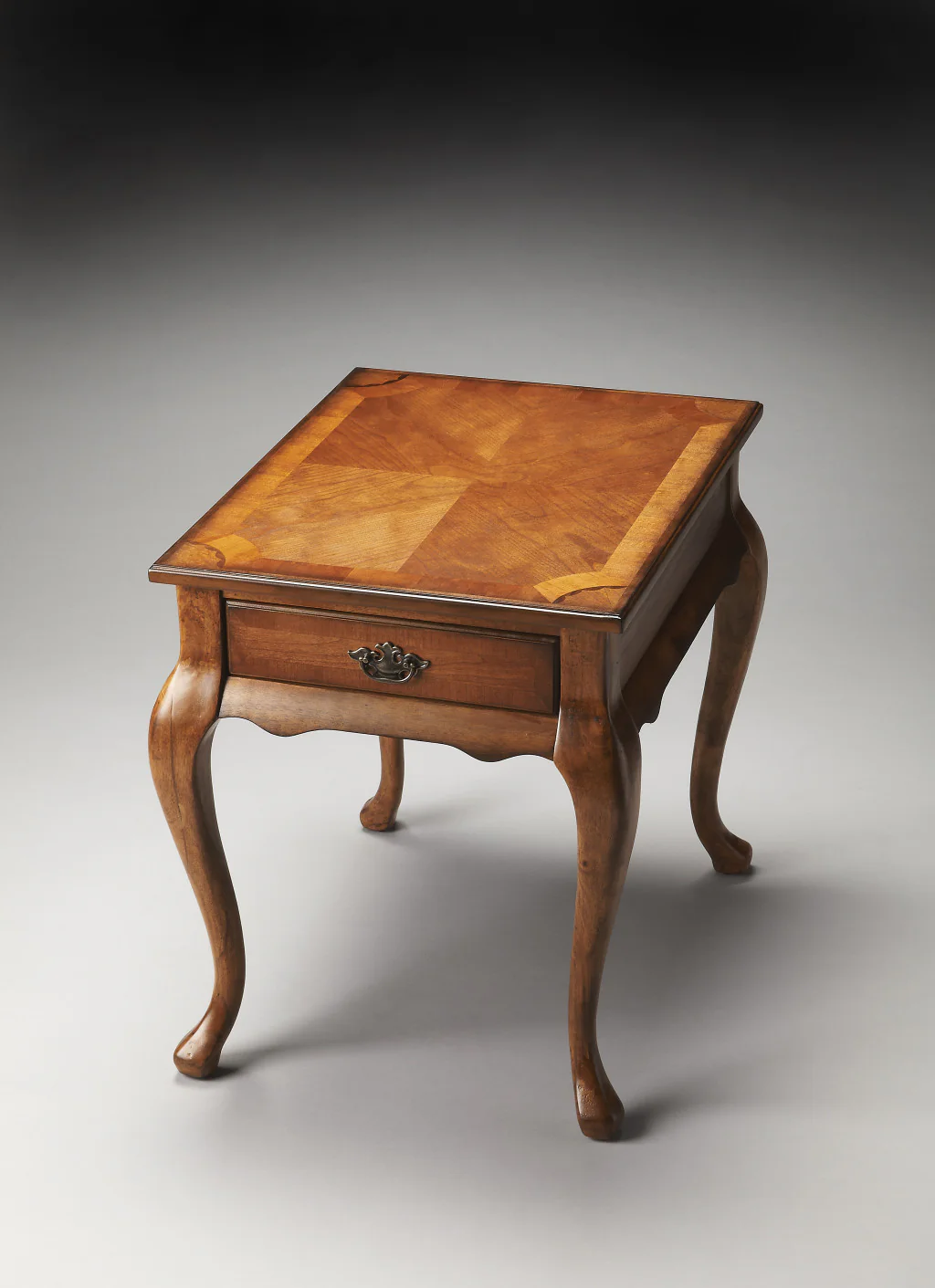 25" Medium Brown Solid And Manufactured Wood Rectangular End Table With Drawer By Homeroots - Image 4