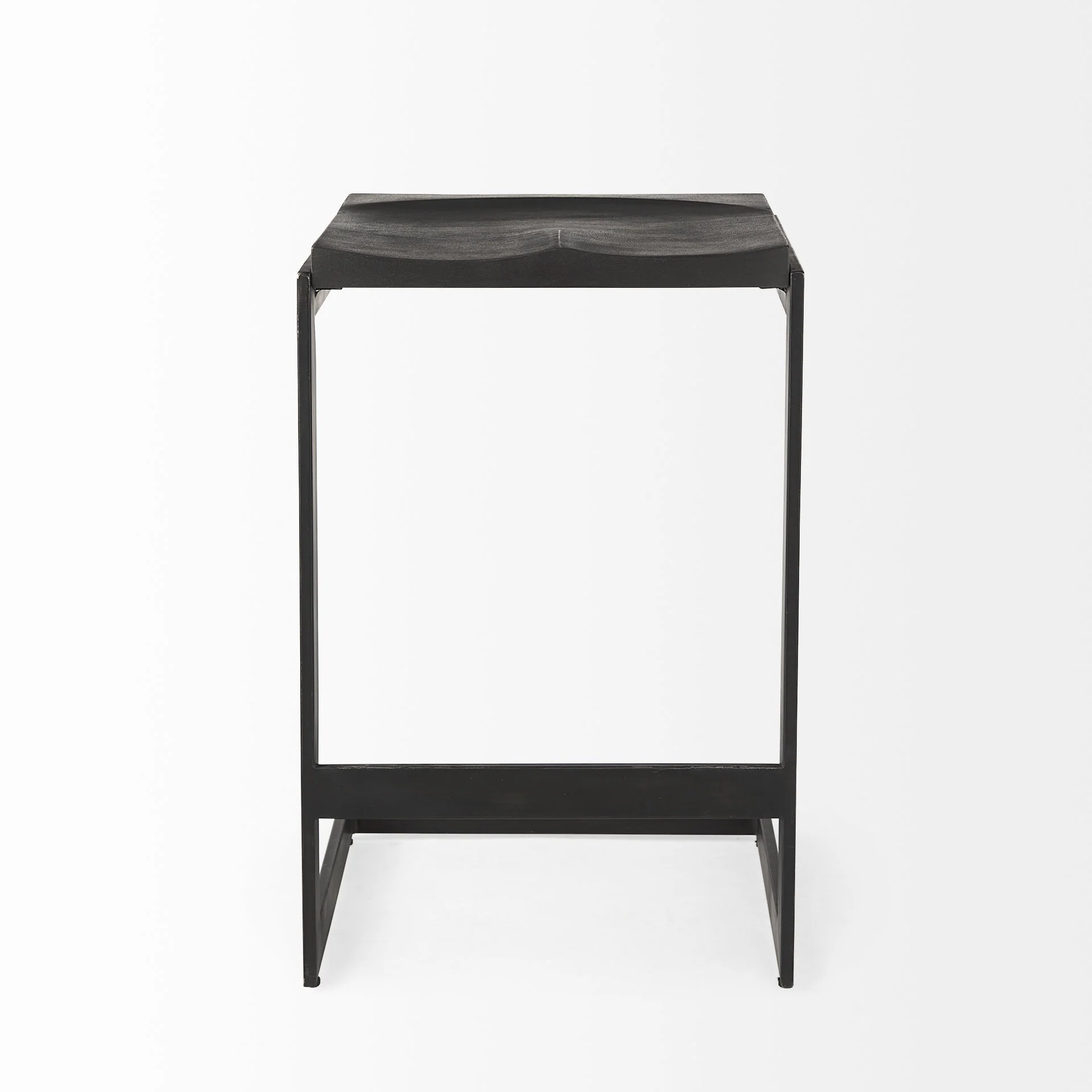 26' Black Cheeky Wood And Metal Counter Stool By Homeroots - Image 2