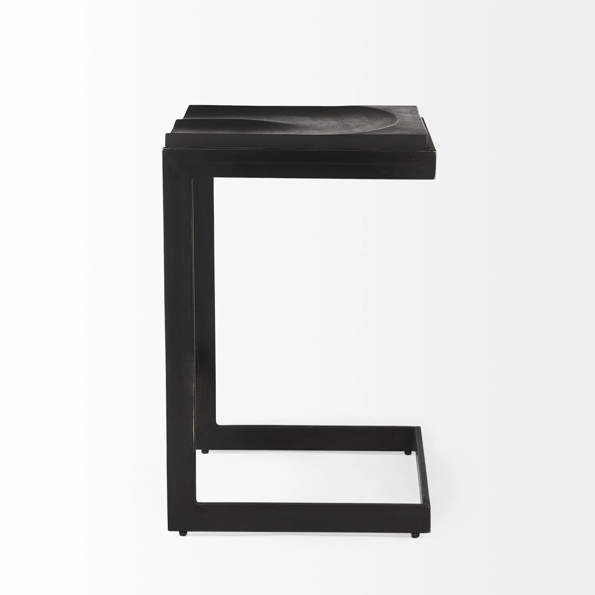 26' Black Cheeky Wood And Metal Counter Stool By Homeroots - Image 3