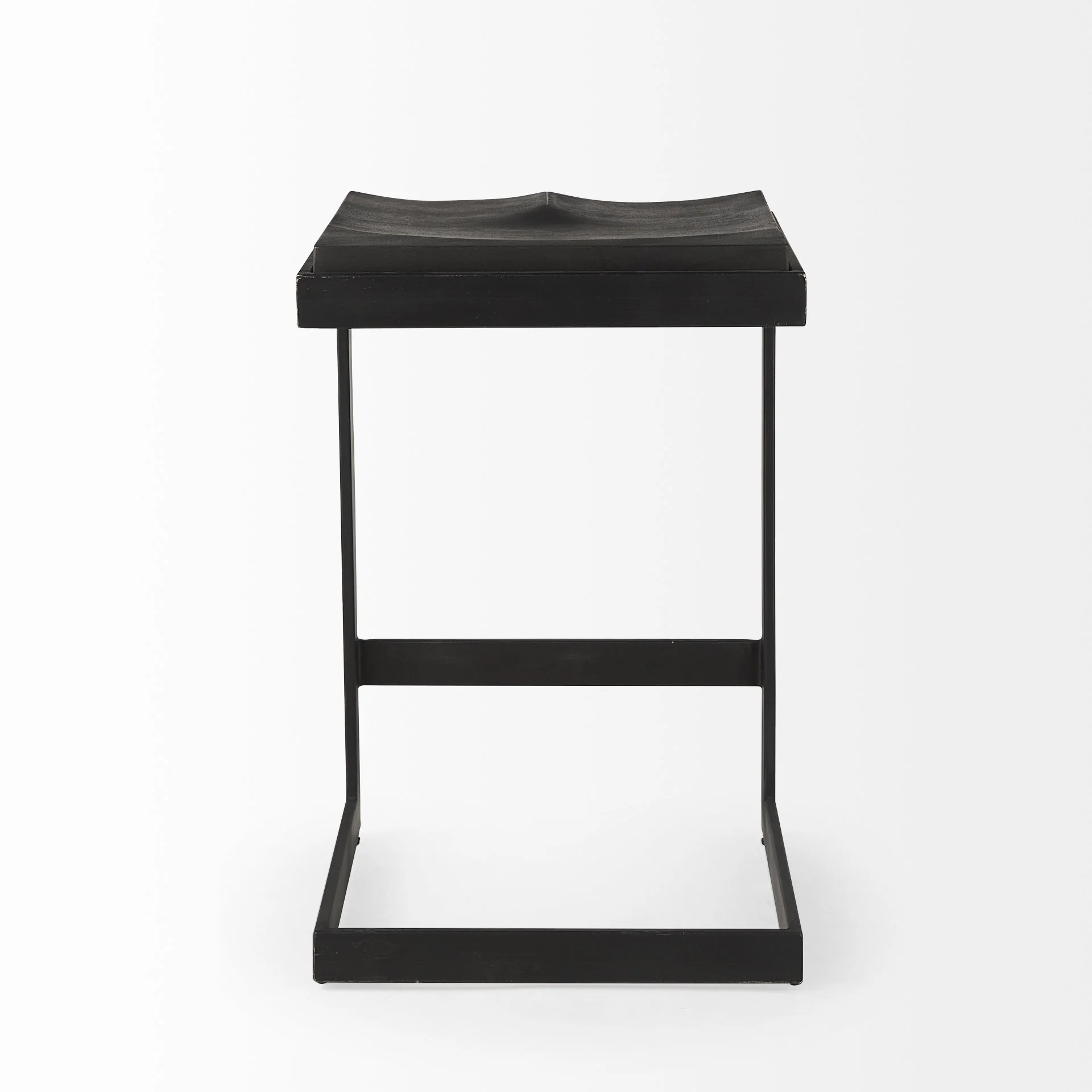 26' Black Cheeky Wood And Metal Counter Stool By Homeroots - Image 4