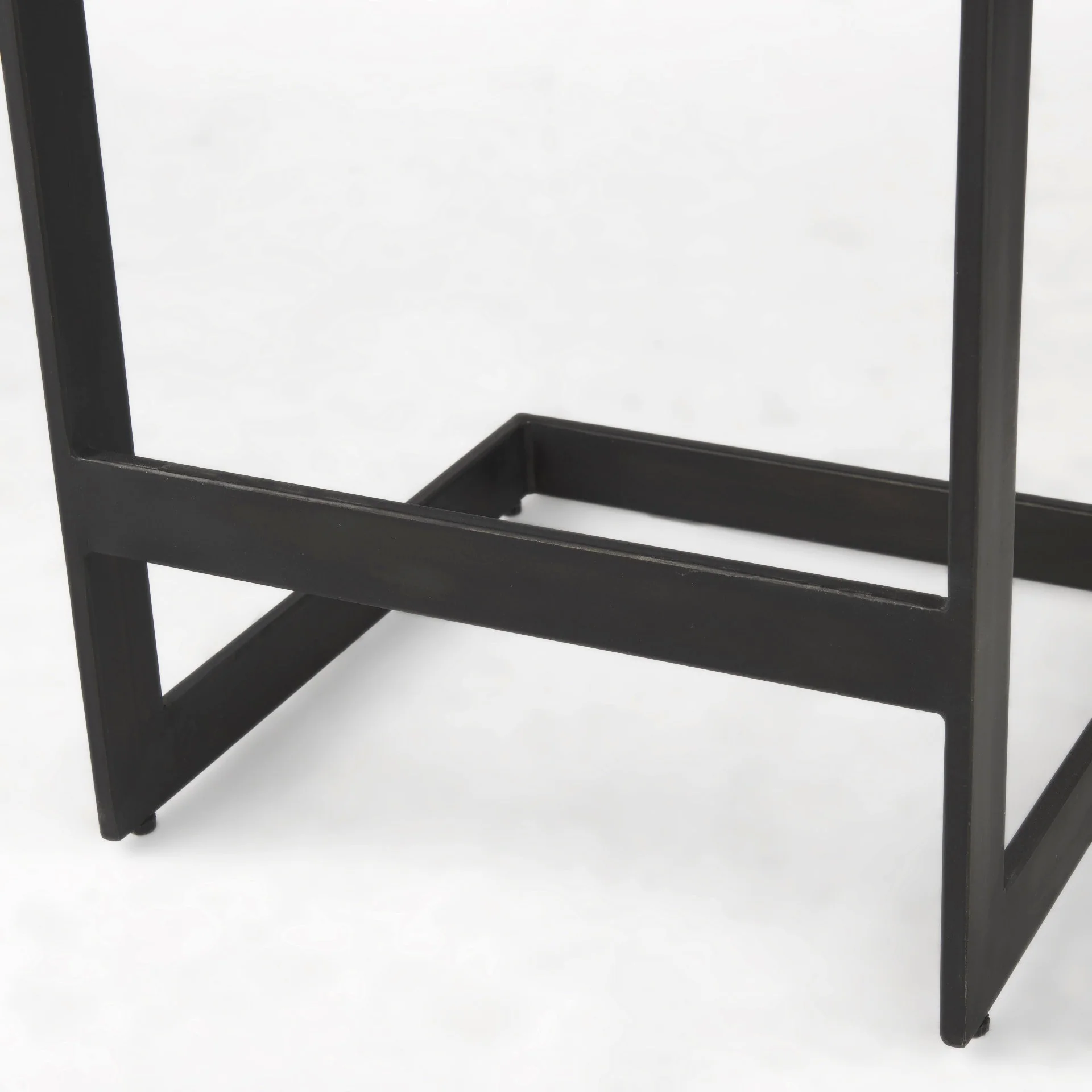 26' Black Cheeky Wood And Metal Counter Stool By Homeroots - Image 7