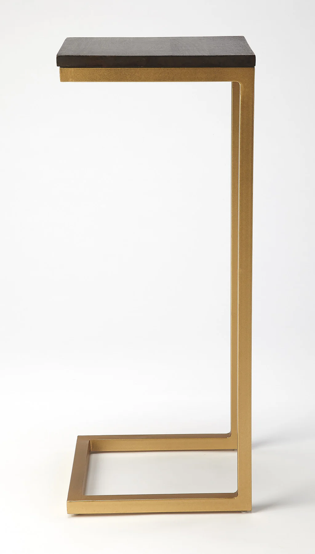 26" Gold Solid Wood Rectangular End Table By Homeroots - Image 3