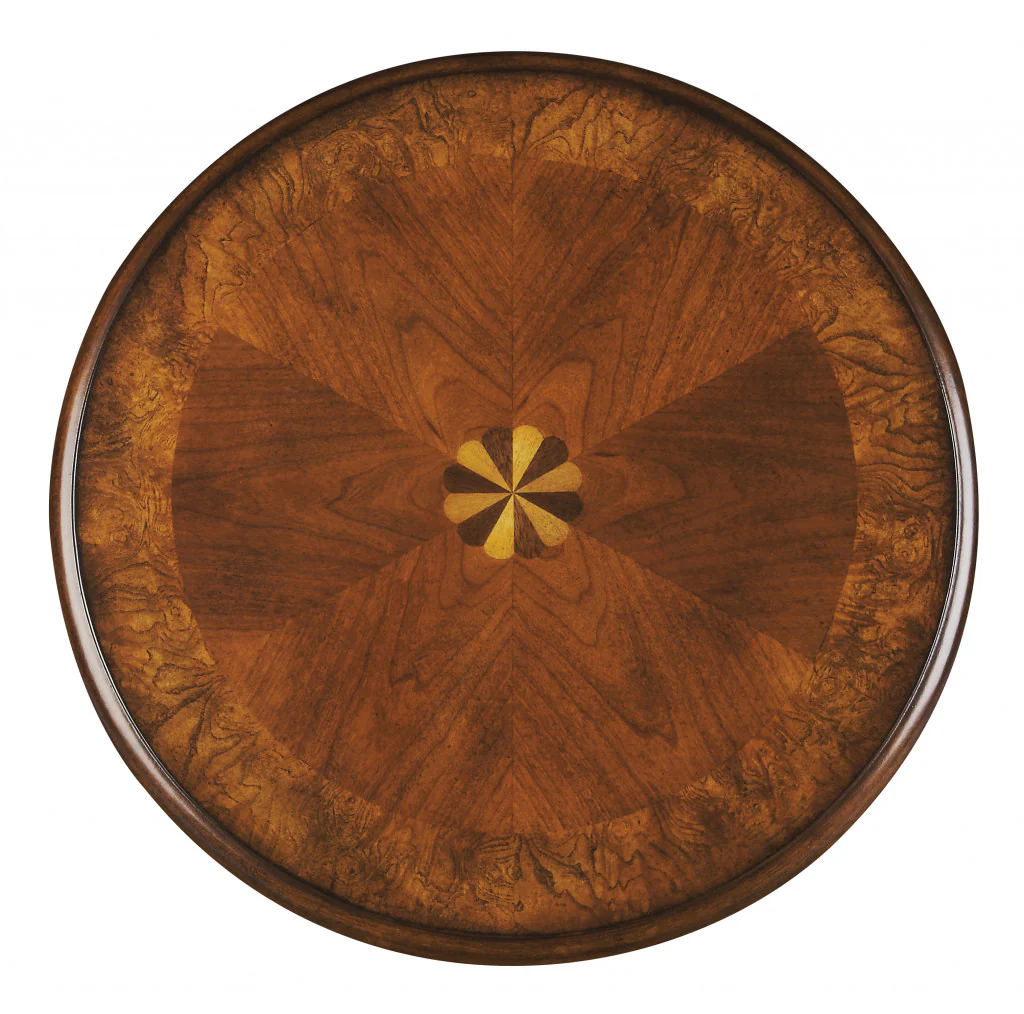 26" Medium Brown And Olive Ash Manufactured Wood Round End Table With Shelf By Homeroots - Image 2