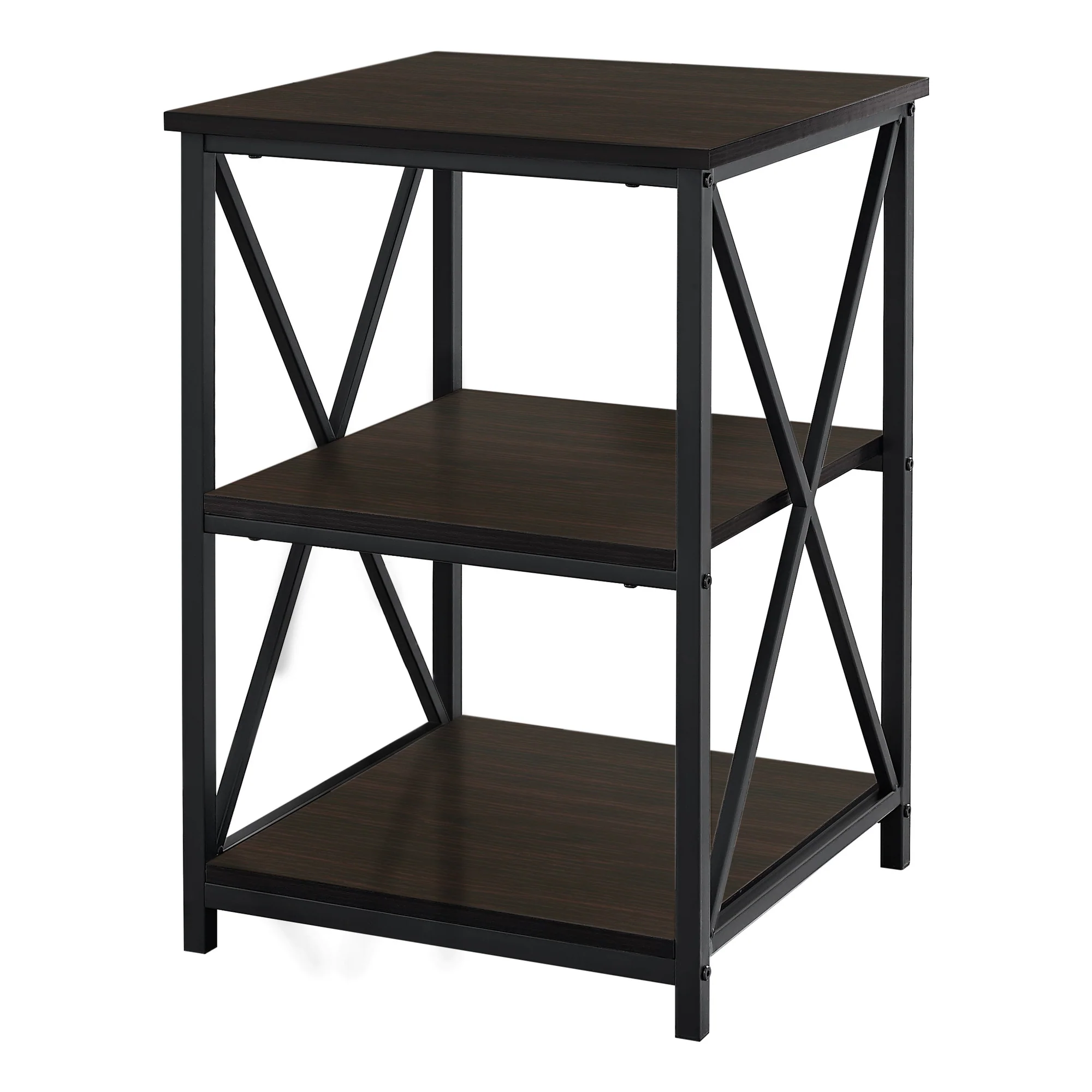 26" Rectangular Espresso Black Metal Accent Table By Homeroots - Image 4