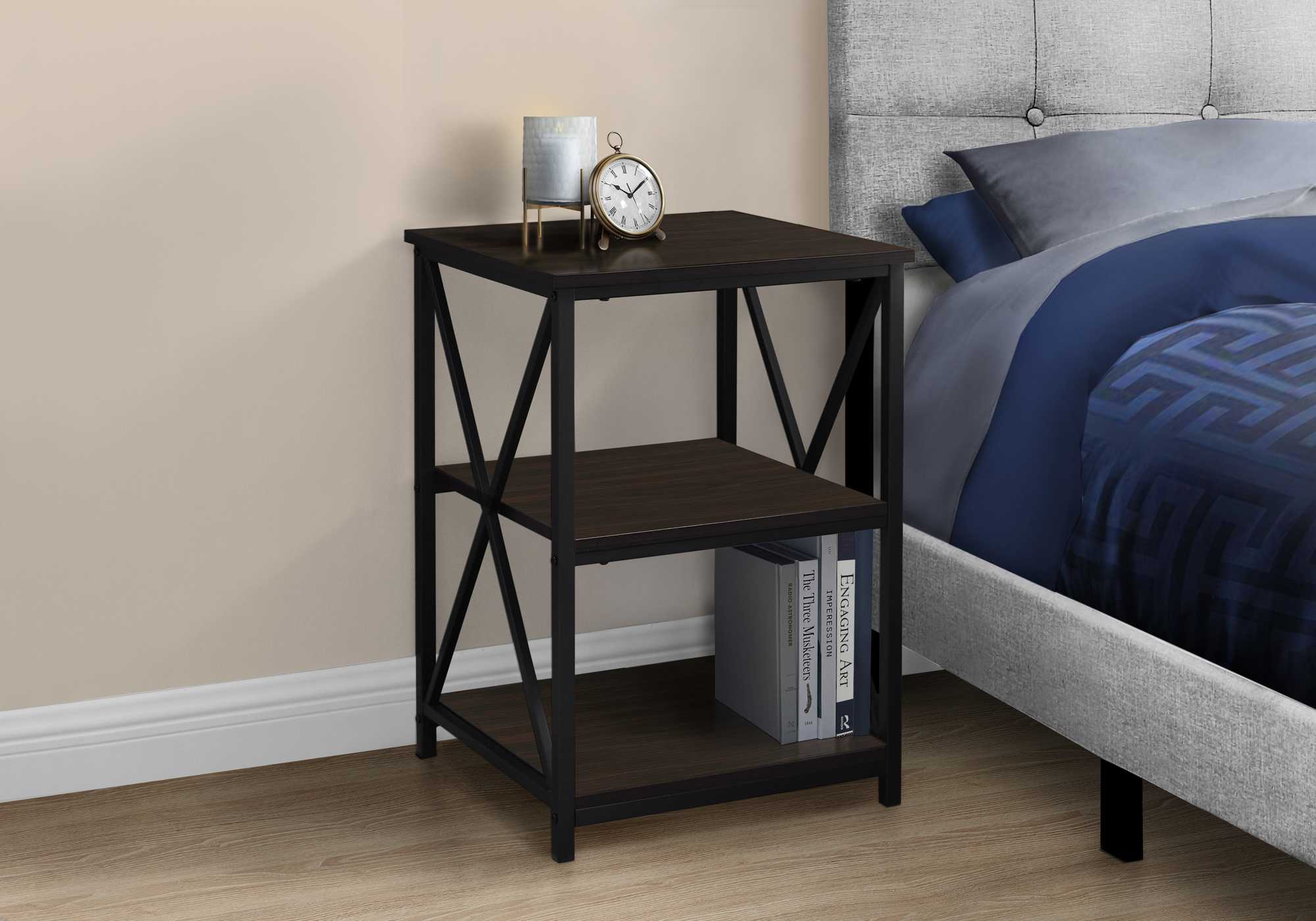 26" Rectangular Espresso Black Metal Accent Table By Homeroots - Image 5
