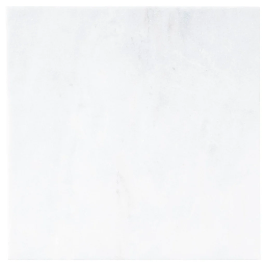 26" Silver and White Marble Square C Shape End Table By Homeroots - Image 7