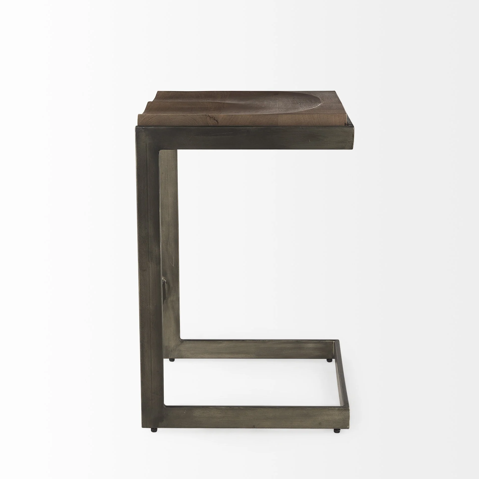 26' Warm Brown Cheeky Wood And Metal Counter Stool By Homeroots - Image 3