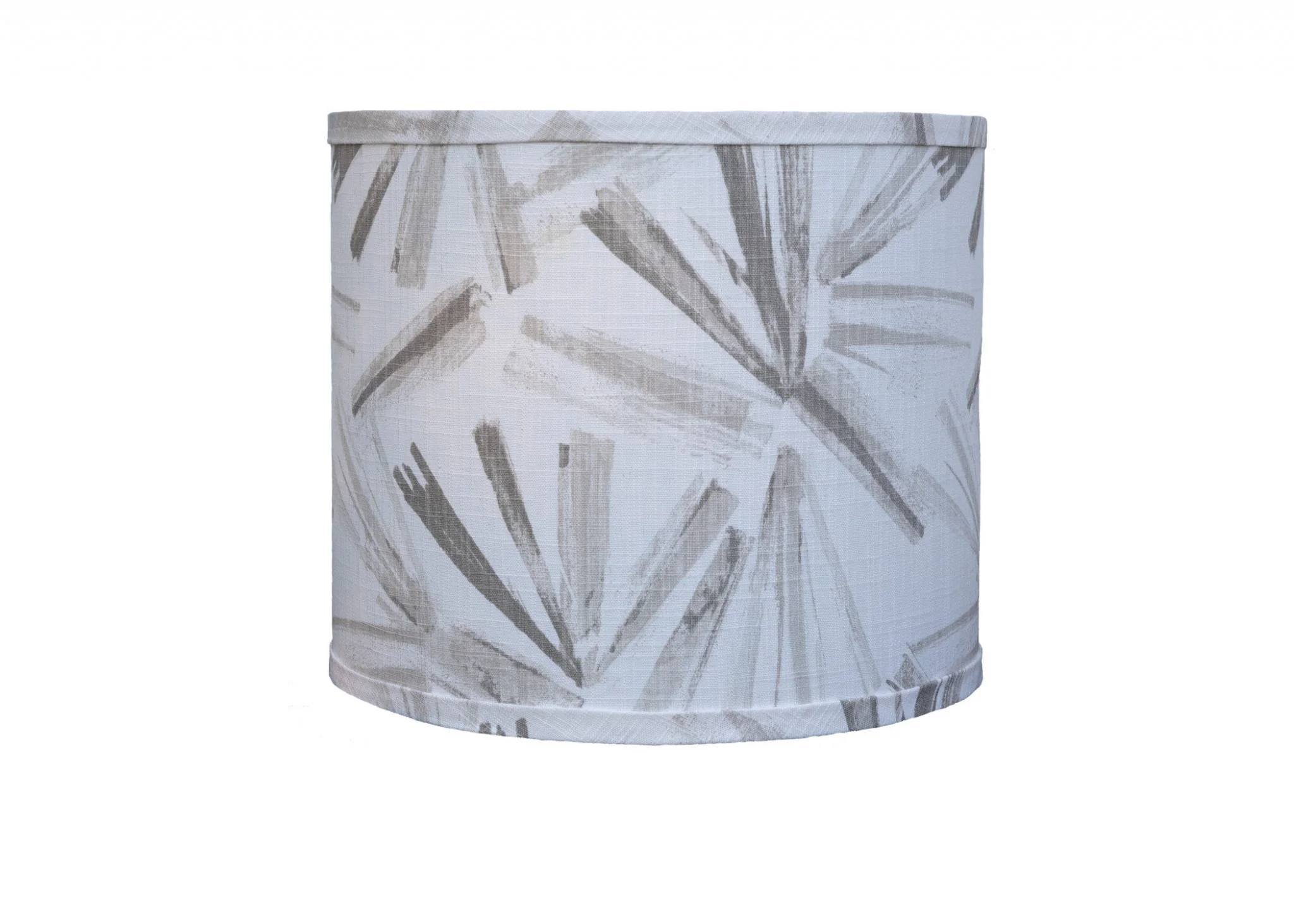 26" White Candlestick Table Lamp With Gray Taupe Abstract Shade By Homeroots - Image 2
