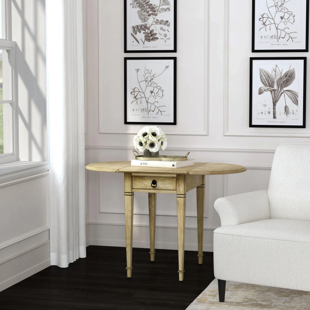 28" Beige Manufactured Wood Rectangular End Table With Drawer By Homeroots - Image 6