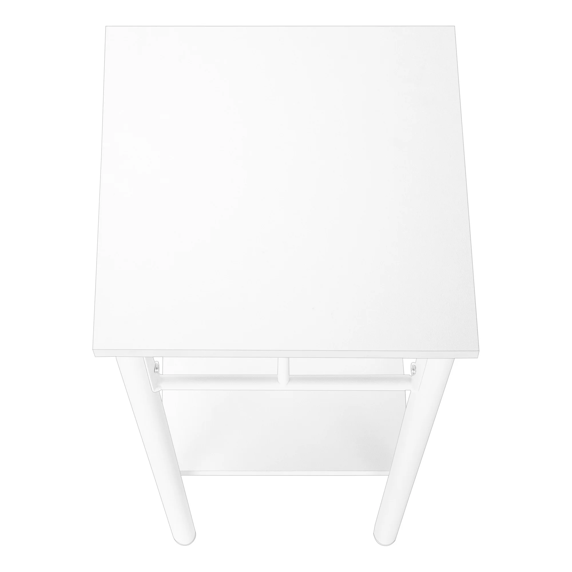 28" White End Table With Shelf By Homeroots - Image 5