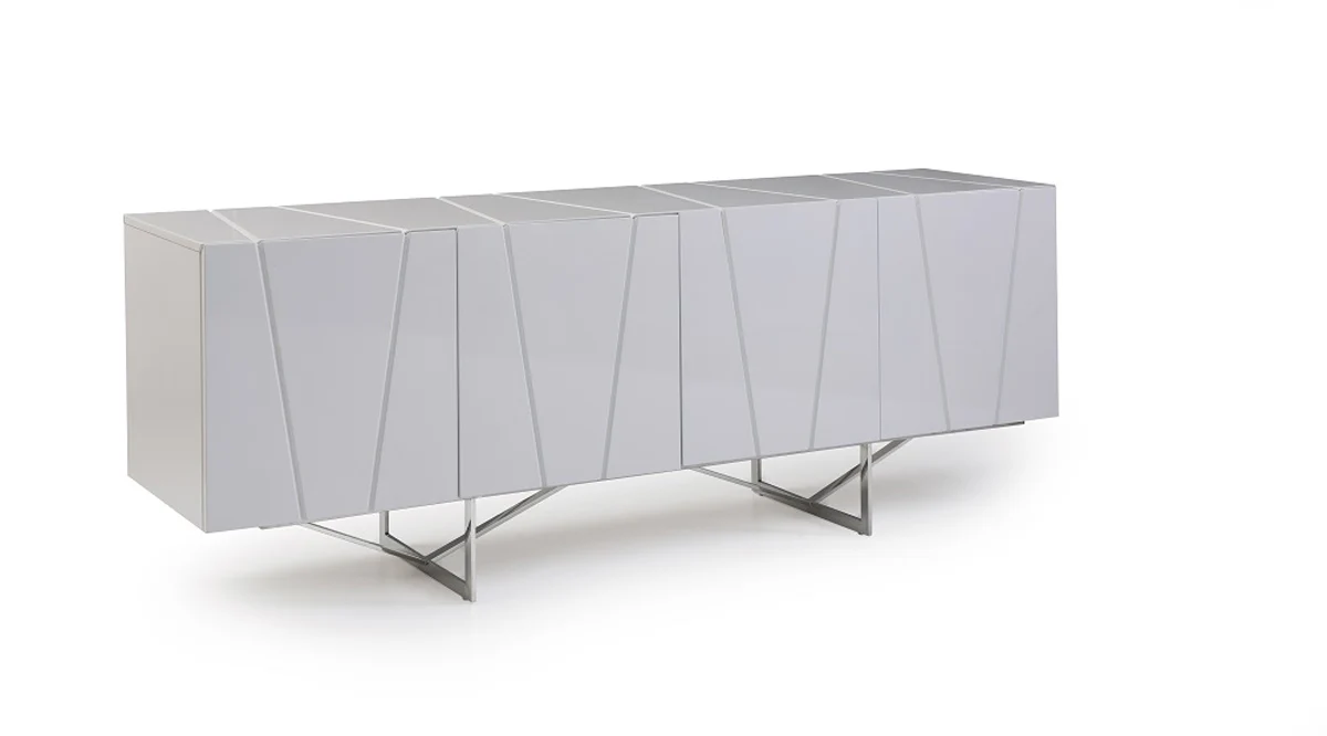 28' White High Gloss Buffet By Homeroots - Image 2