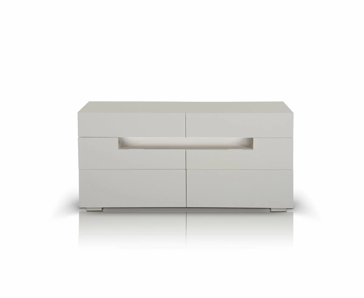 28' White Mdf Dresser By Homeroots - Image 2