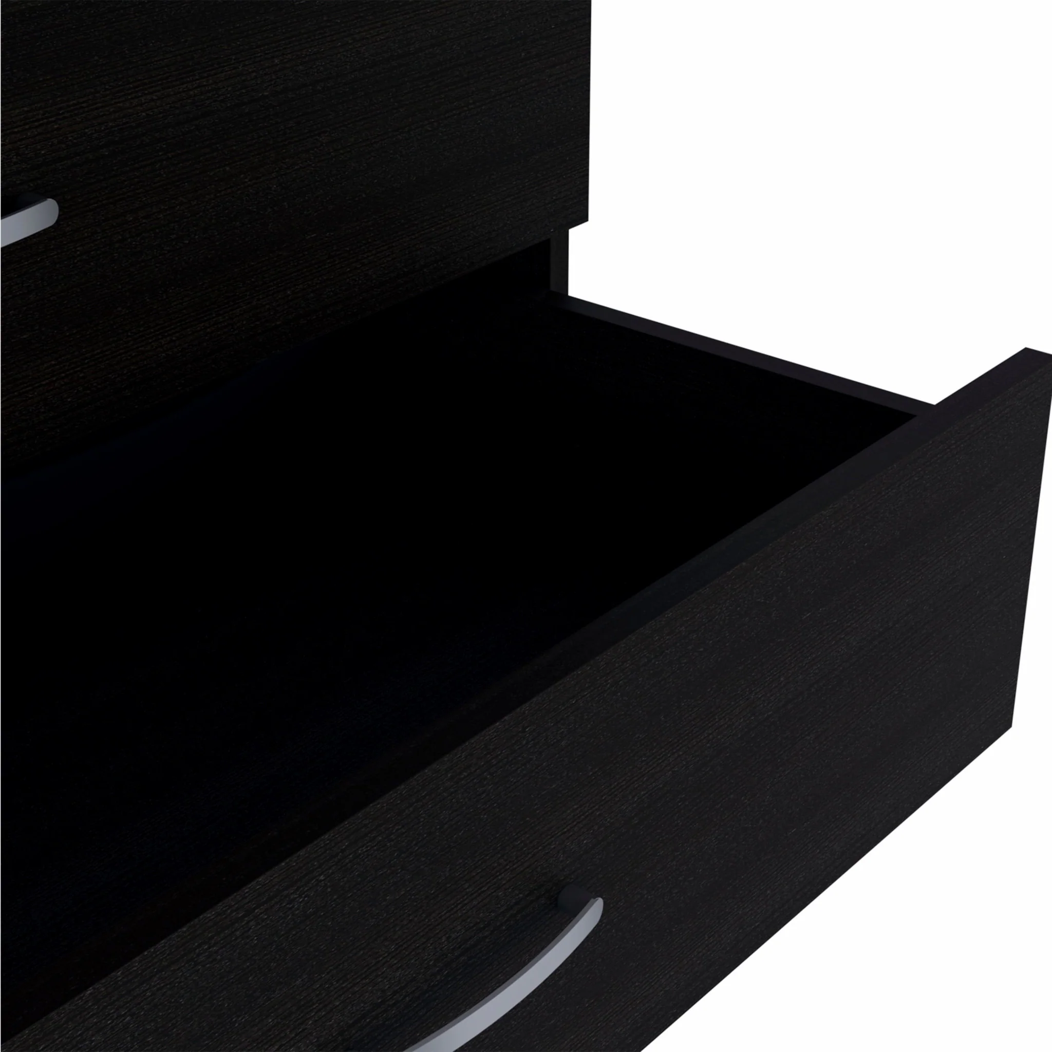 29" Black Three Drawer Dresser By Homeroots - Image 3