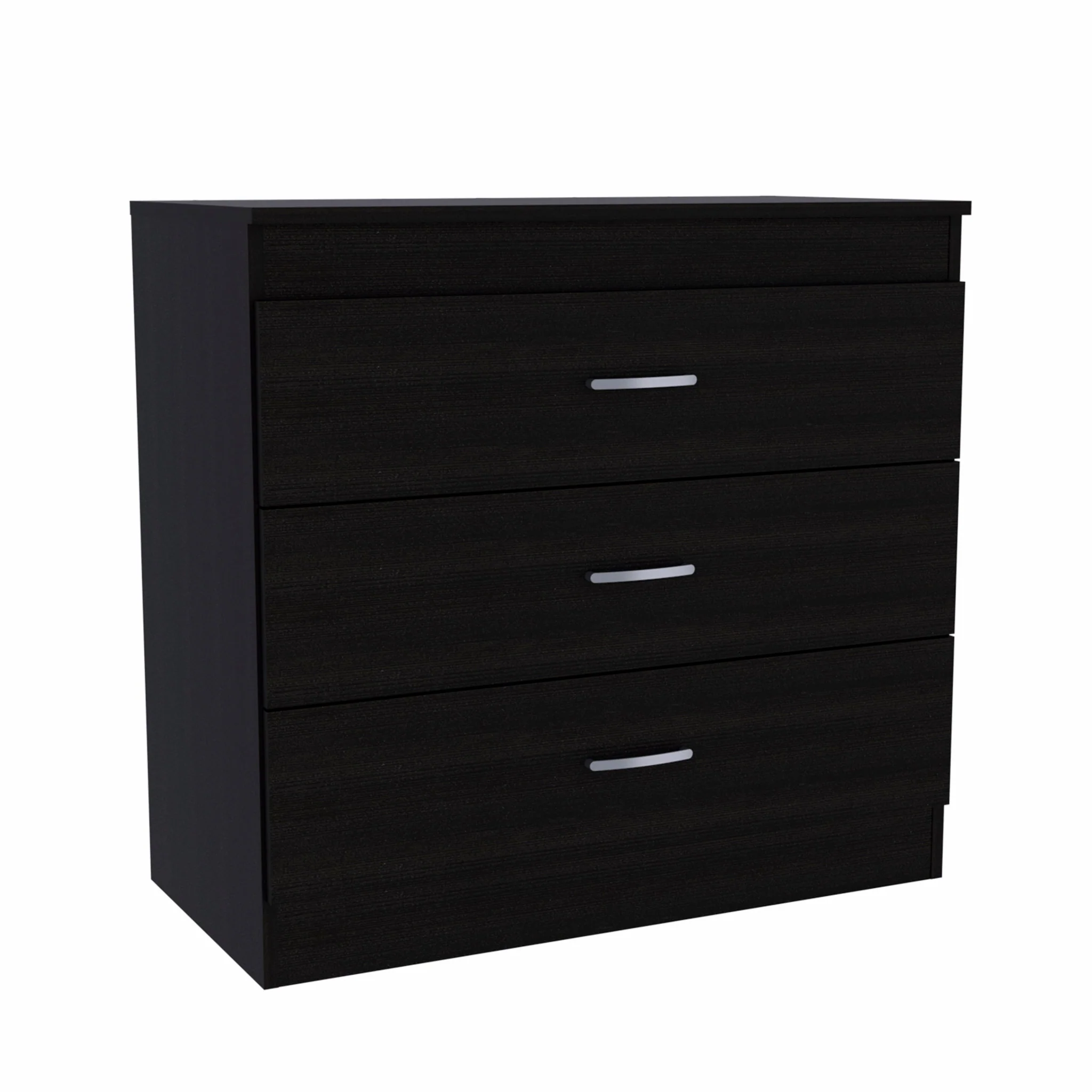 29" Black Three Drawer Dresser By Homeroots - Image 7