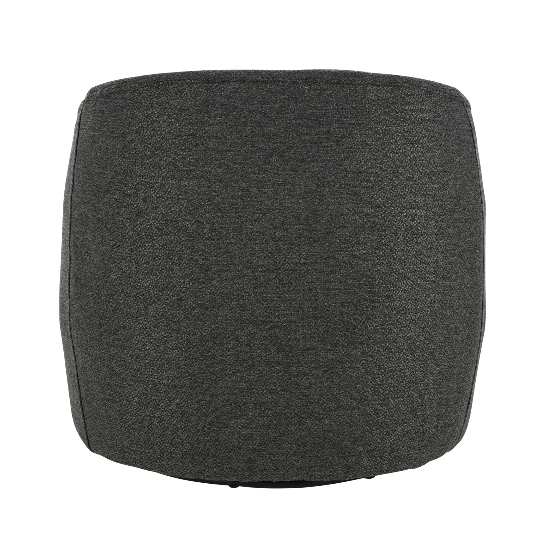 29" Gray Polyester Swivel Side Chair By Homeroots - Image 4