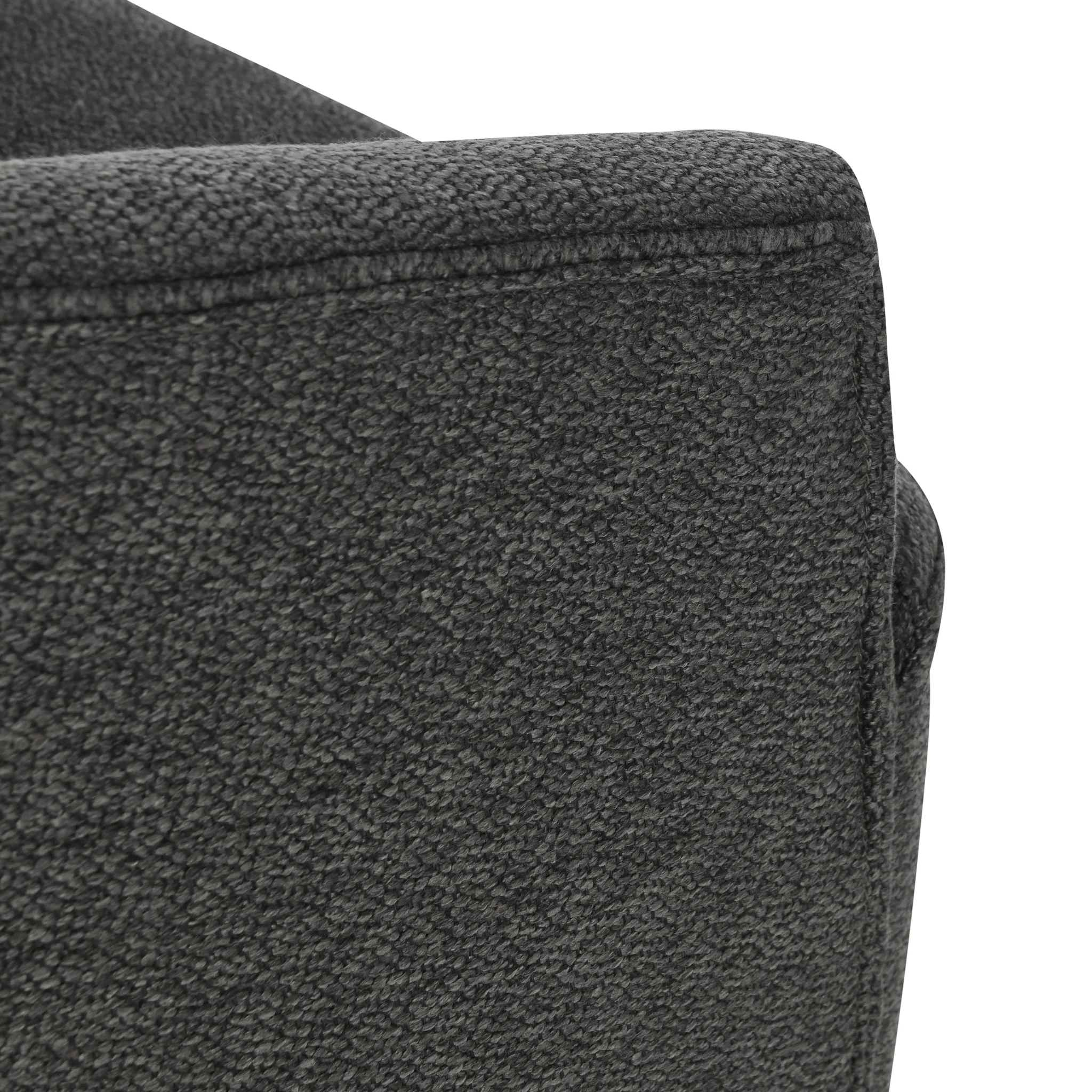 29" Gray Polyester Swivel Side Chair By Homeroots - Image 5