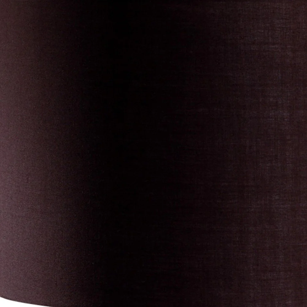 29" Silver Ceramic Geometric Table Lamp With Brown Classic Drum Shade By Homeroots - Image 5