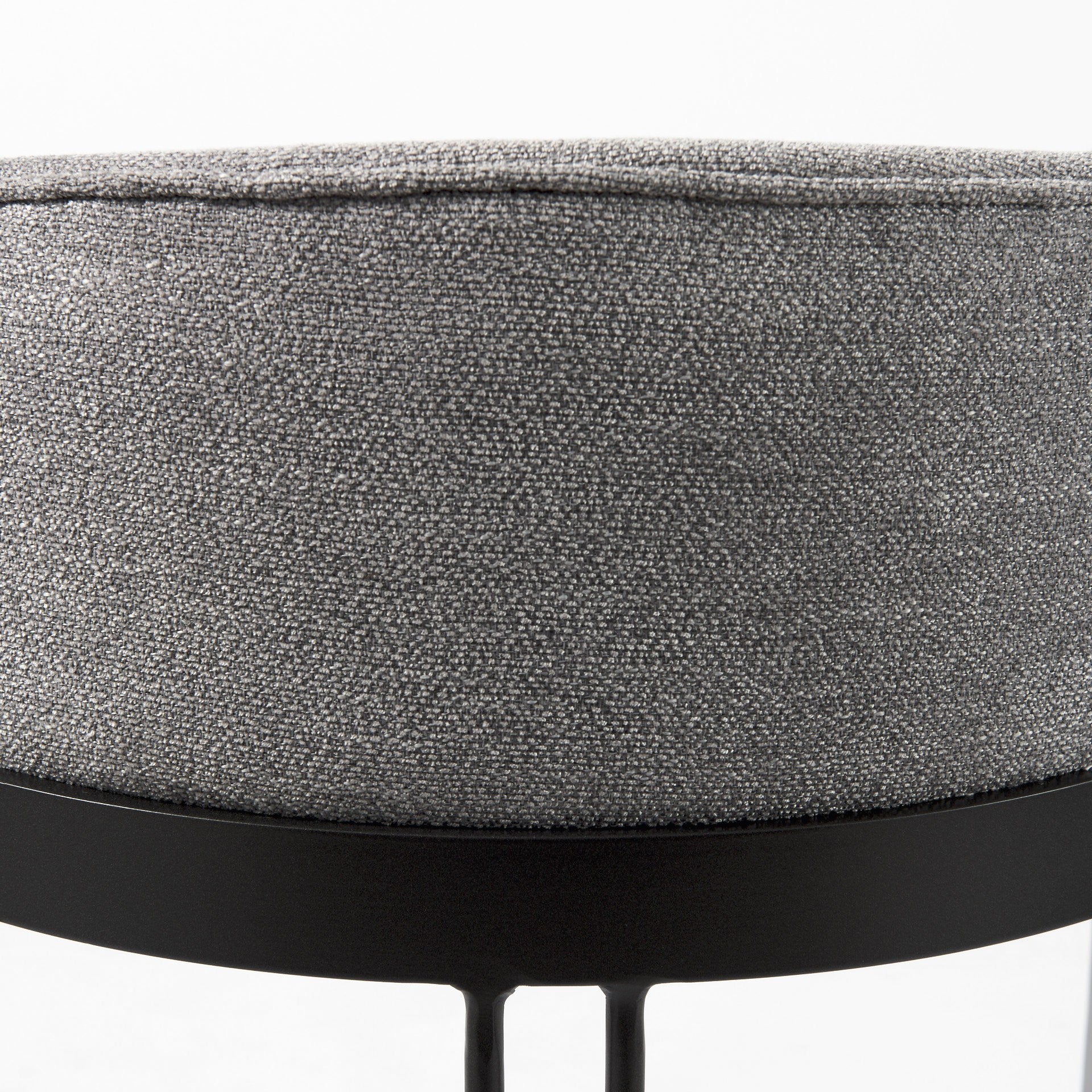 29" Soft Gray And Black Low Back Counter Stool By Homeroots - Image 9