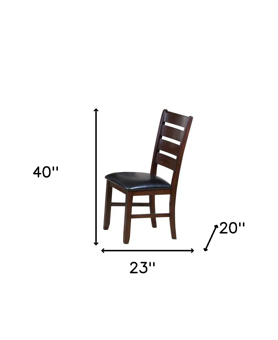 2Pc Black And Espresso Side Chair By Homeroots - 286030 - Image 3