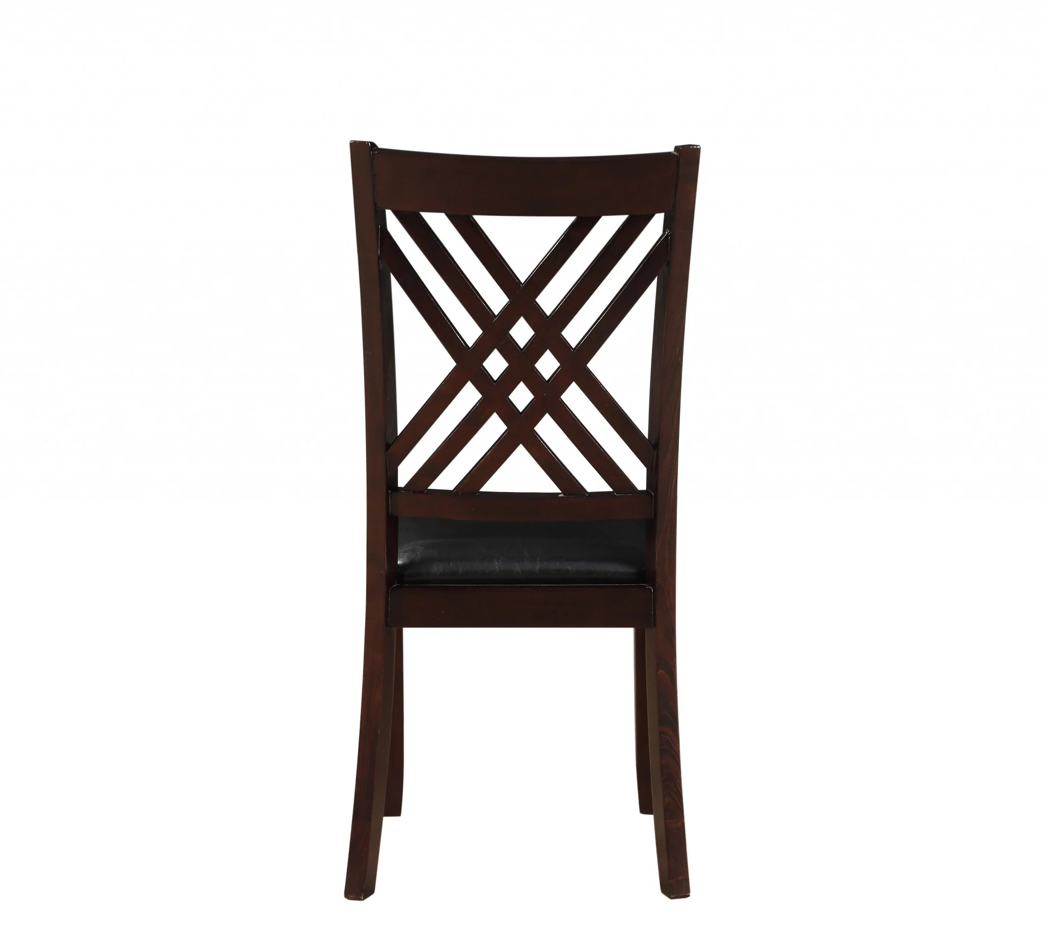 2Pc Black And Espresso Side Chair By Homeroots - 318946 - Image 3