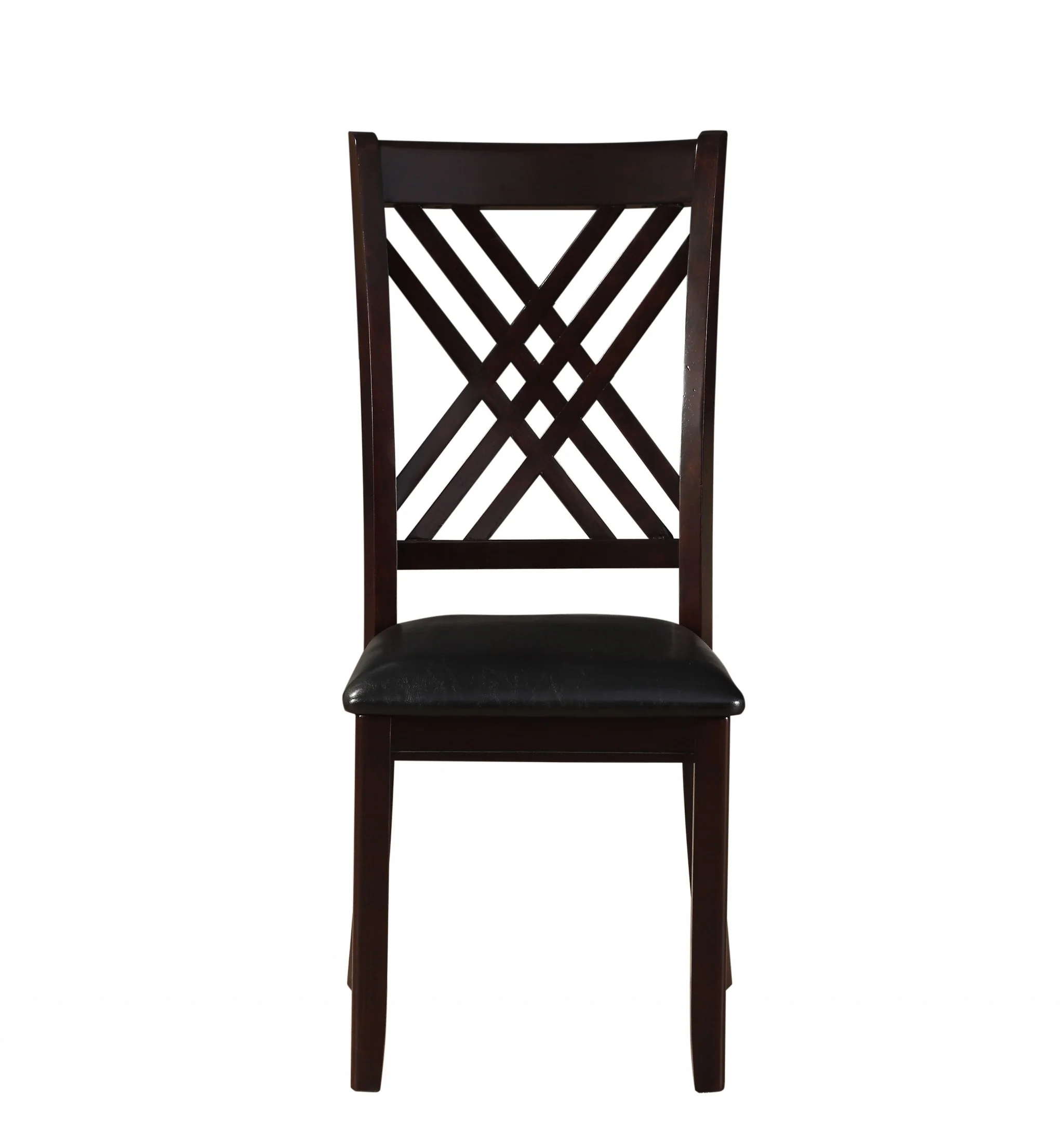 2Pc Black And Espresso Side Chair By Homeroots - 318946 - Image 4
