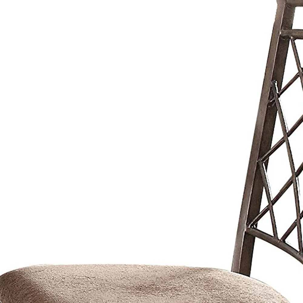 2Pc Fabric And Antique Side Chair By Homeroots - Image 5