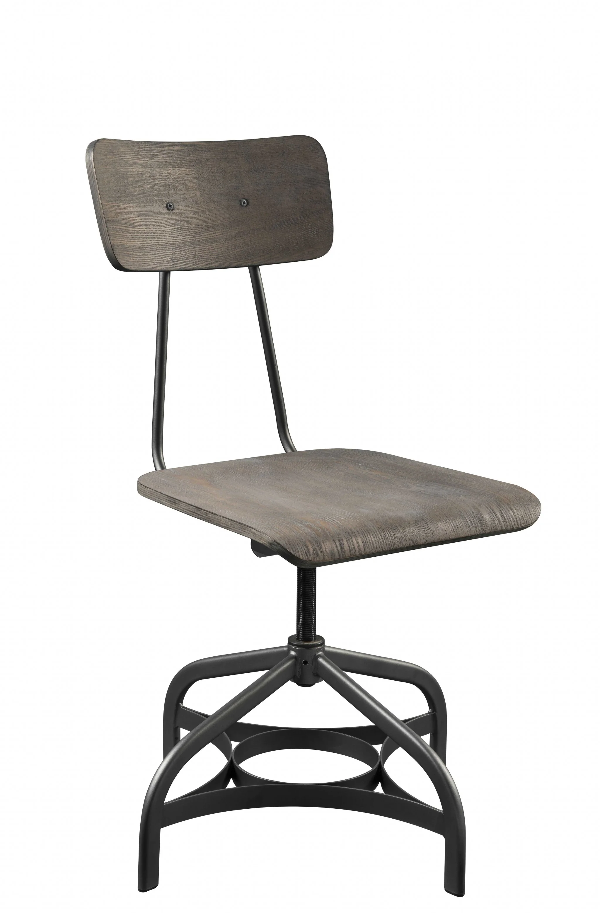 2Pc Ray Oak And Sandy Gray Side Chair By Homeroots - Image 2