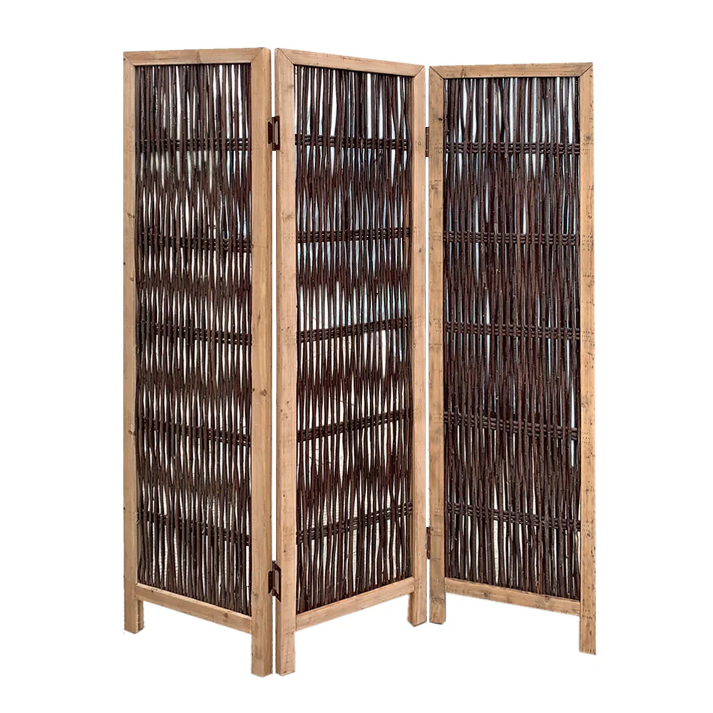3 Panel Kirkwood Room Divider with Interconnecting Branches Design By Homeroots - Image 2