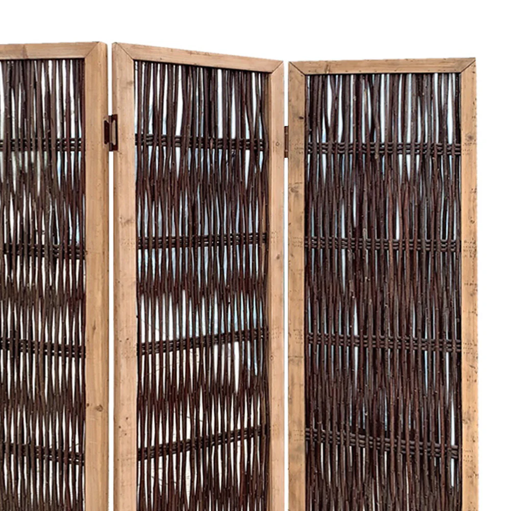 3 Panel Kirkwood Room Divider with Interconnecting Branches Design By Homeroots - Image 5