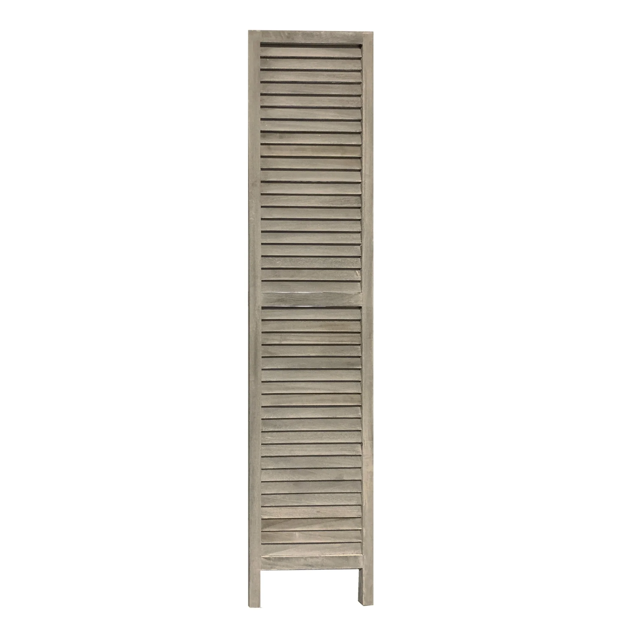 3 Panel Light Blue Shutter Screen Room Divider By Homeroots - Image 12