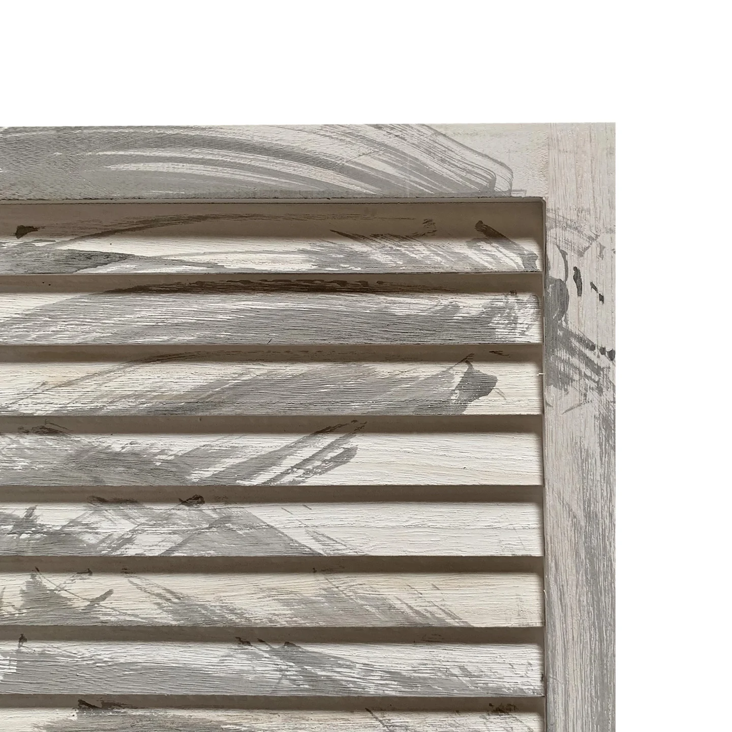 3 Panel Light Blue Shutter Screen Room Divider By Homeroots - Image 17